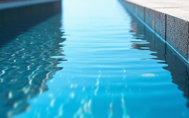 カスタム設計された反射池と錦鯉